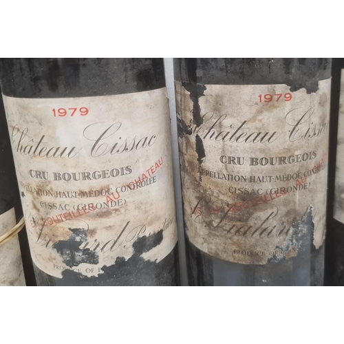 266 - Five bottles of 1979 Chateau Cissac (5)  (Provenance - this lot has been stored in a manor house cel... 