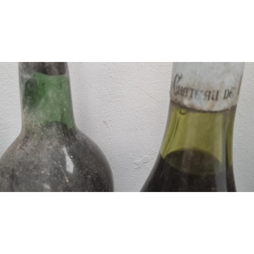 268 - Three bottles of Pichon-Longueville Baron Bordeaux (labels torn), possibly 1949, four bottles of 197... 