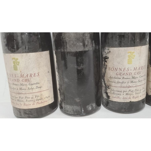 269 - Nine bottles of 1969 Bonnes-Mares Grand Cru (seven with torn or missing labels) (9)  (Provenance - t... 