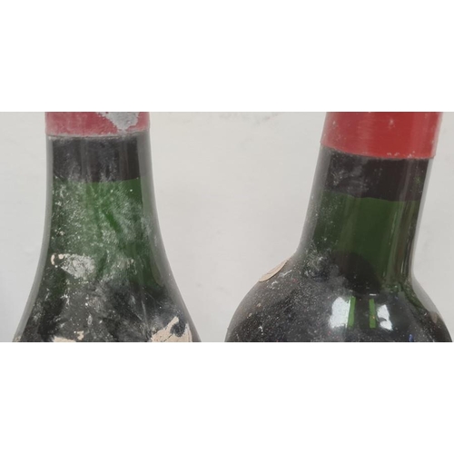 272 - Two bottles of 1961 Lebegue Chateau Gazin, two further bottles (labels torn) and two others (labels ... 