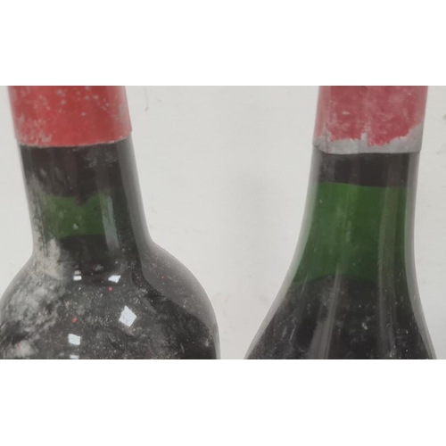 272 - Two bottles of 1961 Lebegue Chateau Gazin, two further bottles (labels torn) and two others (labels ... 