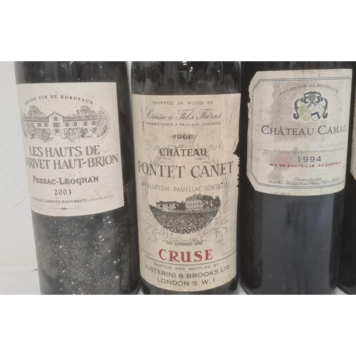 273 - Three bottles of Chateau Camail 1994, two bottles of 1966 Chateau Pontet Canet and one bottle of Pes... 