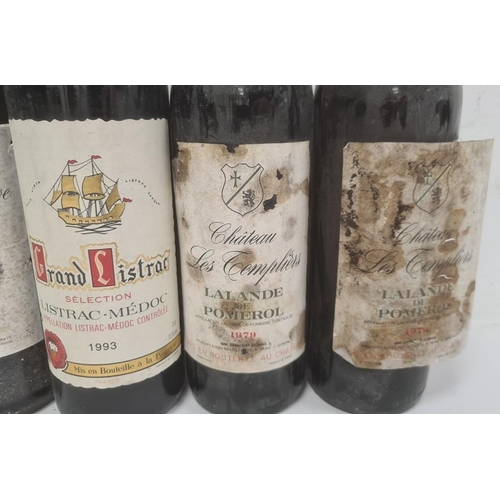 278 - Two bottles of 1979 Chateau les Templiers Lalande de Pomerol, a bottle of 1974 Chateau Montrose L Ch... 