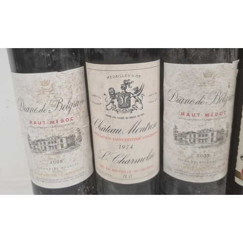 278 - Two bottles of 1979 Chateau les Templiers Lalande de Pomerol, a bottle of 1974 Chateau Montrose L Ch... 