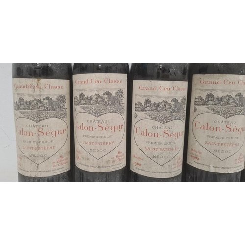 284 - Five bottles of 1962 Chateau Calon Segur St Estephe, Medoc (5)  (Provenance - this lot has been stor... 