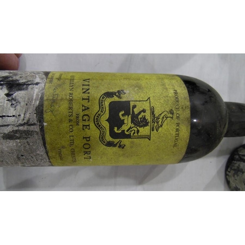 287 - Seven bottles of vintage port from Quellyn Roberts & Co, Chester (five bottles hand-inscribed with d... 