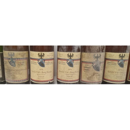 294 - Four bottles of 1976 Somlo Var-Berg Somlo, three bottles of 1976 Mosel Piesporter Michelsberg, a bot... 