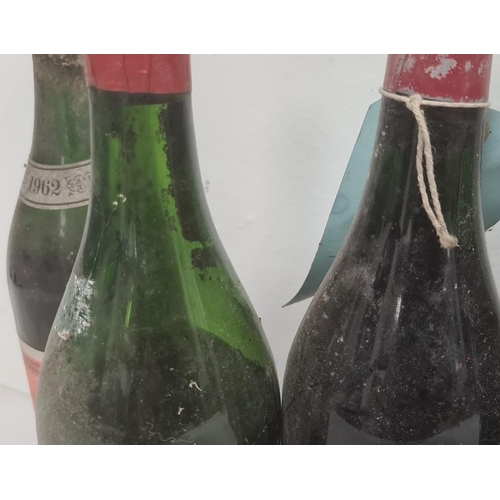 295 - Five bottles of 1962 Clos St Denis shipped by Morgan Furze & Co, London and five bottles of Nuits St... 