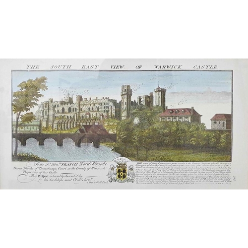 384 - After Samuel and Nathaniel Buck 
 Four reproduction colour prints 
 South East View of Warwick Castl... 