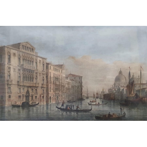 404 - After Giovanni Pividor (1812-1872) 
 Coloured lithographs
 Six Venetian views, each 16cm x 25cm (6)