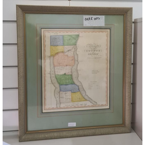 405A - After David Burr 
 Map of the County of Seneca, 38cm x 31cm 
 Map of the Counties of Ontario and Yat... 