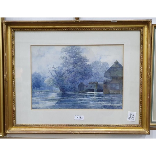 422 - Leonard Lewis (1826-1913)
 Watercolour 
 'Houghton Mill, Isle of Sky'  signed lower right, 24.5cm x ... 