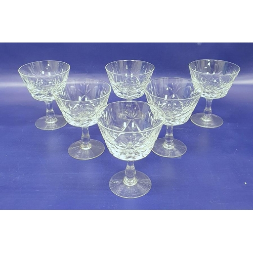 96 - Large quantity various cut stemmed wine glasses, hocks, champagnes, liqueurs