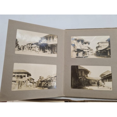 119 - Early 20th century 'Roma' photograph album, two early photograph albums one of India and a late 19th... 