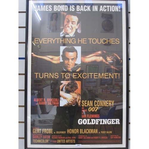 143 - Three film posters 'The Rat Pack', 'James Bond Goldfinger' and 'Gladiator' (3)