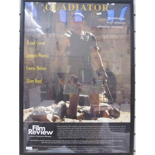 143 - Three film posters 'The Rat Pack', 'James Bond Goldfinger' and 'Gladiator' (3)