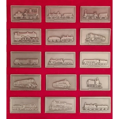 151 - Collection of pewter ingots representing 'Great British Locomotives' and two additional train ingots