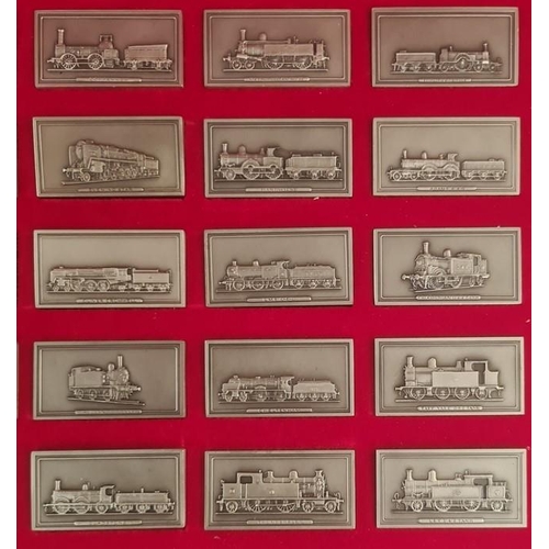 151 - Collection of pewter ingots representing 'Great British Locomotives' and two additional train ingots
