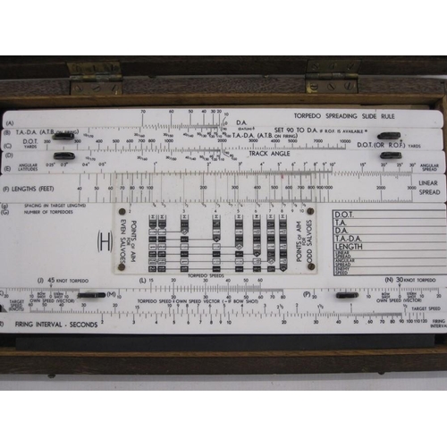 156 - Torpedo slide rule MK. I. for T.C.F.S. MK * manufactured by Betta Manufacturing Co. Eaton Bray Dunst... 