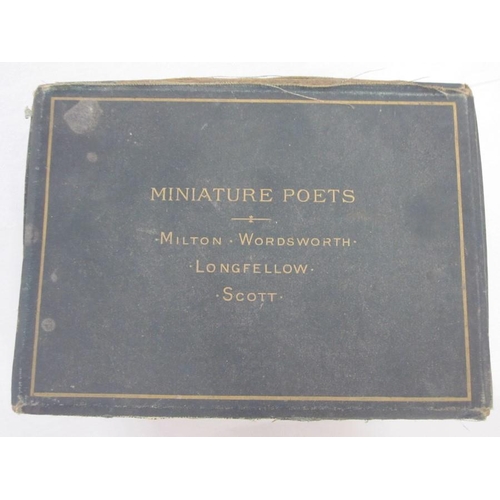 36 - Set of 'Miniature Poets', Milton, Wordsworth, Longfellow, Scott, all within their own fitted box, W ... 