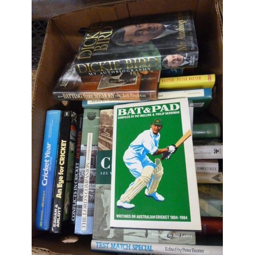 53A - Cricketing interest -Quantity of books  to include Wisden , autobiographies, biographies, playing et... 