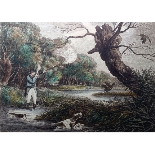 403A - Samuel Howitt (1765-1822)
 Three colour prints
 Duck Shooting, Grouse Shooting and Pheasant Hawking ... 