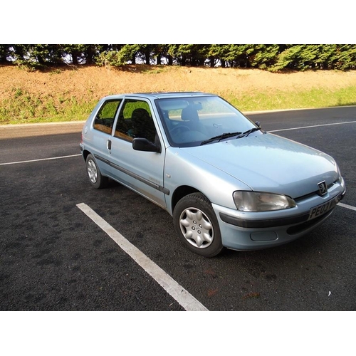 1000 - Peugeot 106 (1124cc) three-door hatchback motorcar, manual, petrol, silver, mileage 63,000, register... 