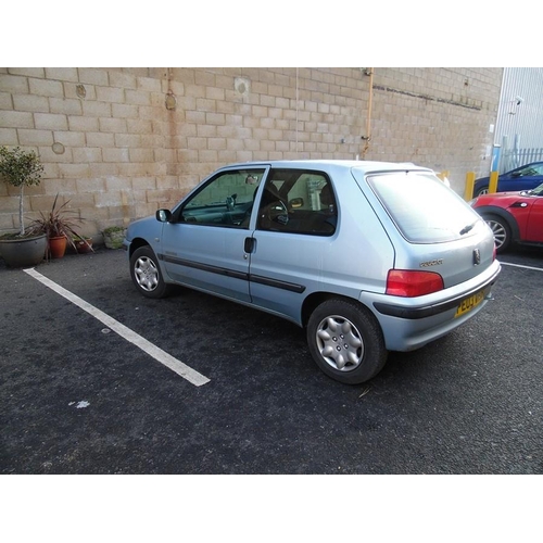 1000 - Peugeot 106 (1124cc) three-door hatchback motorcar, manual, petrol, silver, mileage 63,000, register... 