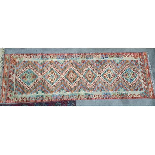 1263 - Chobi Kilim runner, 194 x 63cm