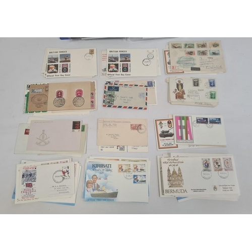 148 - Album containing coins and First Day Covers and a quantity of loose FDCs (1 box)