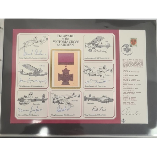 151a - 19 Large DM medal special signed covers in black binder