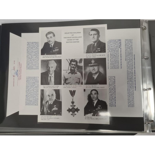 151a - 19 Large DM medal special signed covers in black binder