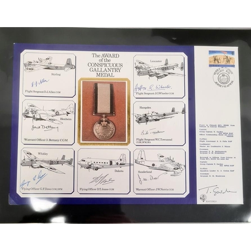 151a - 19 Large DM medal special signed covers in black binder