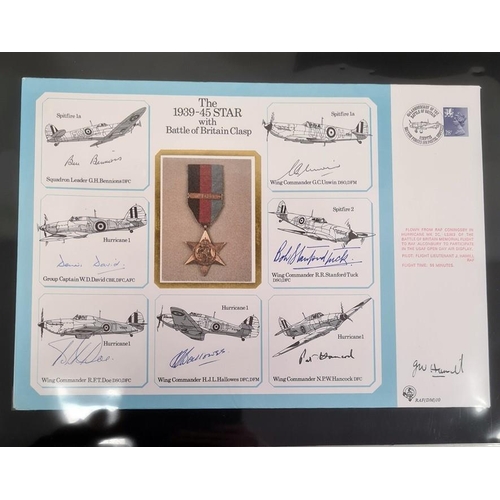 151a - 19 Large DM medal special signed covers in black binder