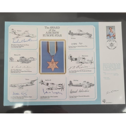 151a - 19 Large DM medal special signed covers in black binder