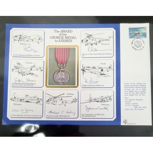 151a - 19 Large DM medal special signed covers in black binder