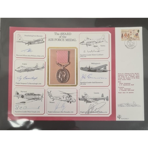 151a - 19 Large DM medal special signed covers in black binder