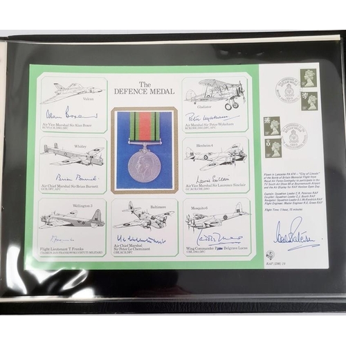 151a - 19 Large DM medal special signed covers in black binder