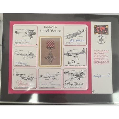 151a - 19 Large DM medal special signed covers in black binder