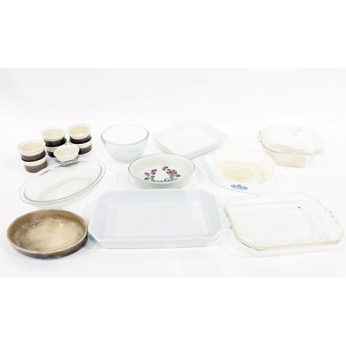 184 - Ramekins, various ovenproof dishes, assorted plates and quantity of Chianti tableware (2 boxes)