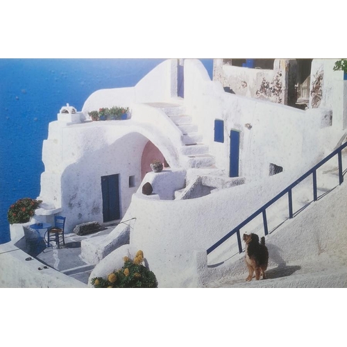 296 - Set of three photographs of Mediterranean scenes, signed 'Genges Meis', 24.5cm x 37cm (3)