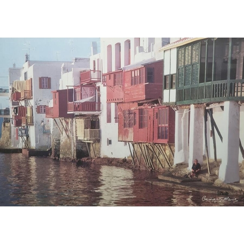 296 - Set of three photographs of Mediterranean scenes, signed 'Genges Meis', 24.5cm x 37cm (3)