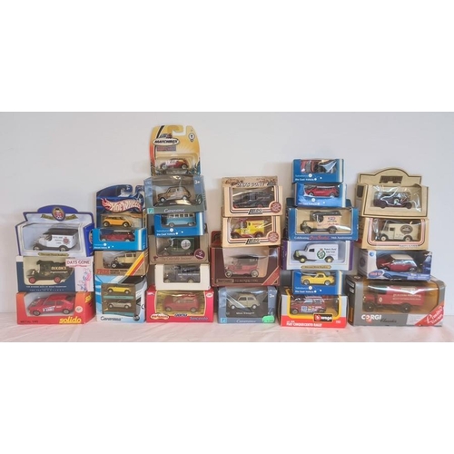 321 - Quantity of model diecast vehicles to include Days Gone, Matchbox, Lledo, Corgi etc, many boxed some... 