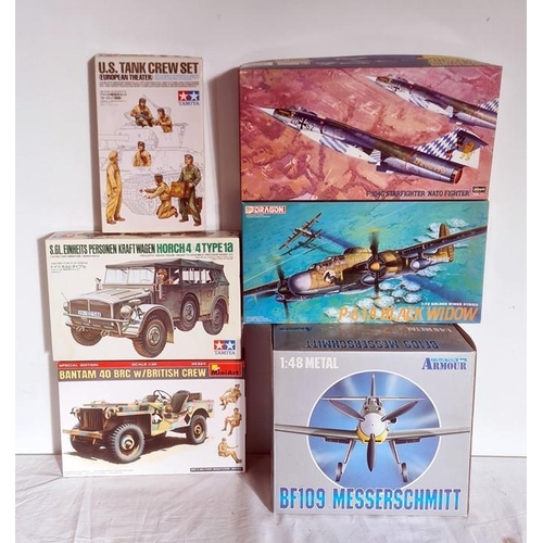 360 - Miniart 40BRCw/ British crew, Armour collection BF 109 Messerschmitt, Dragon Black Widow, Corgi The ... 