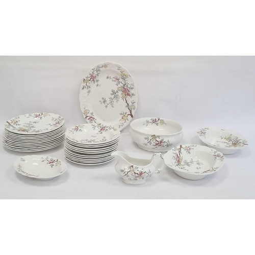 7 - Booths 'Chinese Tree' pattern part dinner service, no.A8001 to base