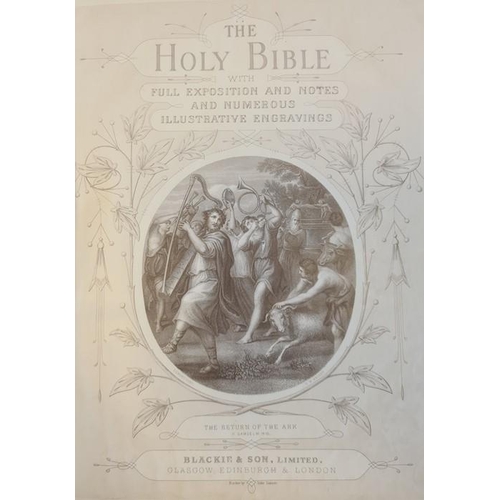 1024 - The Holy Bible with full exposition of notes and numerous illustrative engravings, Blackie & Son Lim... 