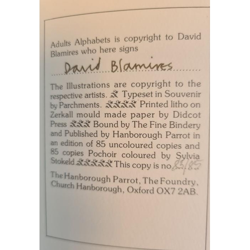 1064 - Brown, Christopher  (ills.) ' An Anamorphic Alphabet' Previous Parrot Press 1999 , limited edition, ... 