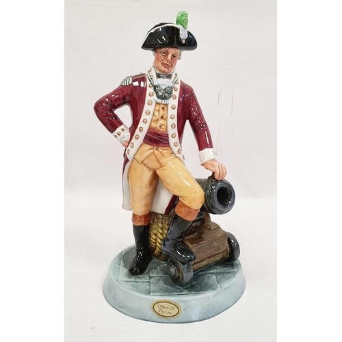 18 - Roy Kirkham character jug of a parson, Royal Doulton china figure 'Officer of the Line' HN2733, 24cm... 