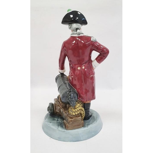 18 - Roy Kirkham character jug of a parson, Royal Doulton china figure 'Officer of the Line' HN2733, 24cm... 