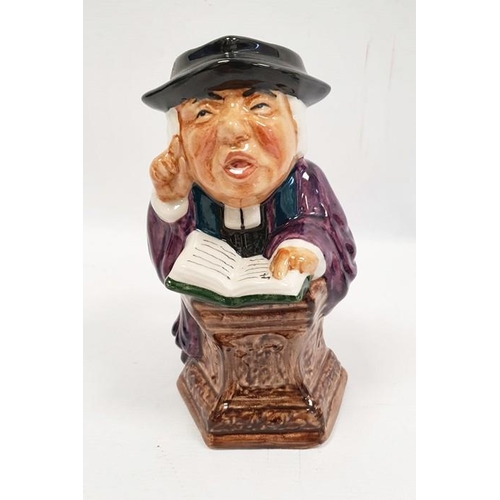 18 - Roy Kirkham character jug of a parson, Royal Doulton china figure 'Officer of the Line' HN2733, 24cm... 